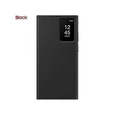 Custodia a portafoglio a libro originale Samsung Smart View per Samsung Galaxy S23 Ultra SM-S918B Custodia per telefono S-View Cover nera SZRH A-S