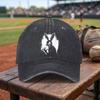 Gothic Horror Rabbit Washed Baseball Cap Adjustable Buckle Lightweight