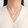 Dawapara Ahava Necklace Love in Hebrew Pendant Judaica Jewish Jewelry Hanukkah Gift Stainless Steel Necklace