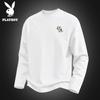 PLAYBOY Men's Long-Sleeve Cotton Casual Crewneck T-Shirt