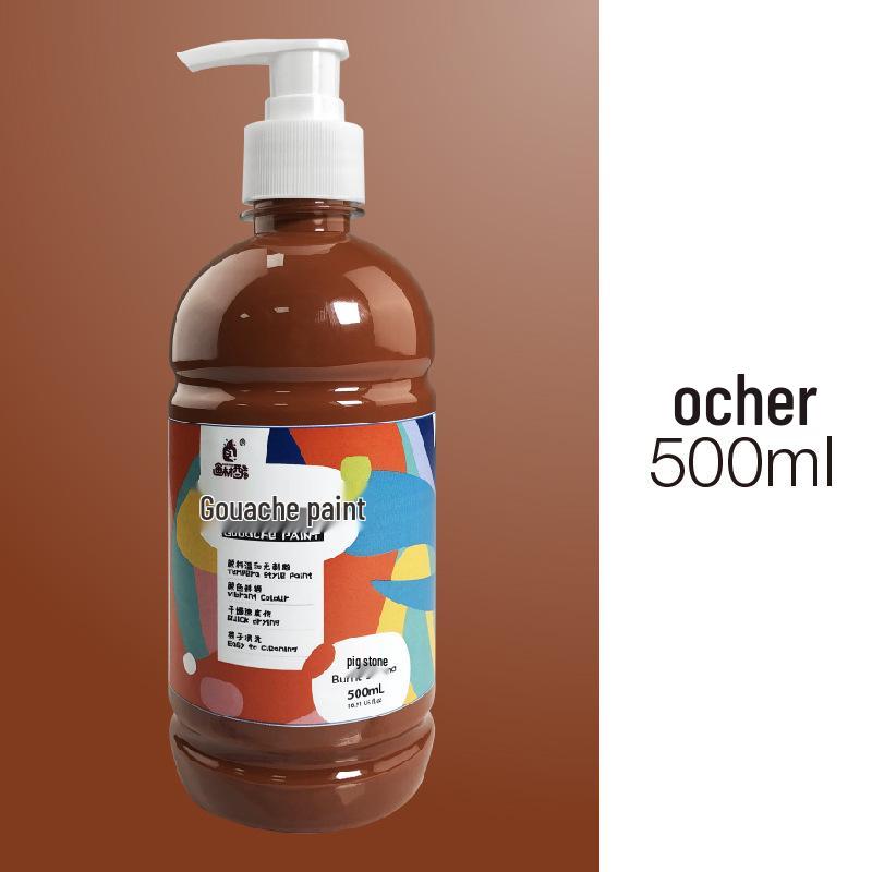 Kunstbedarf: 24-Farben 500ml Waschbares Gouache-Farben-Set für Bildungseinrichtungen und Kinder