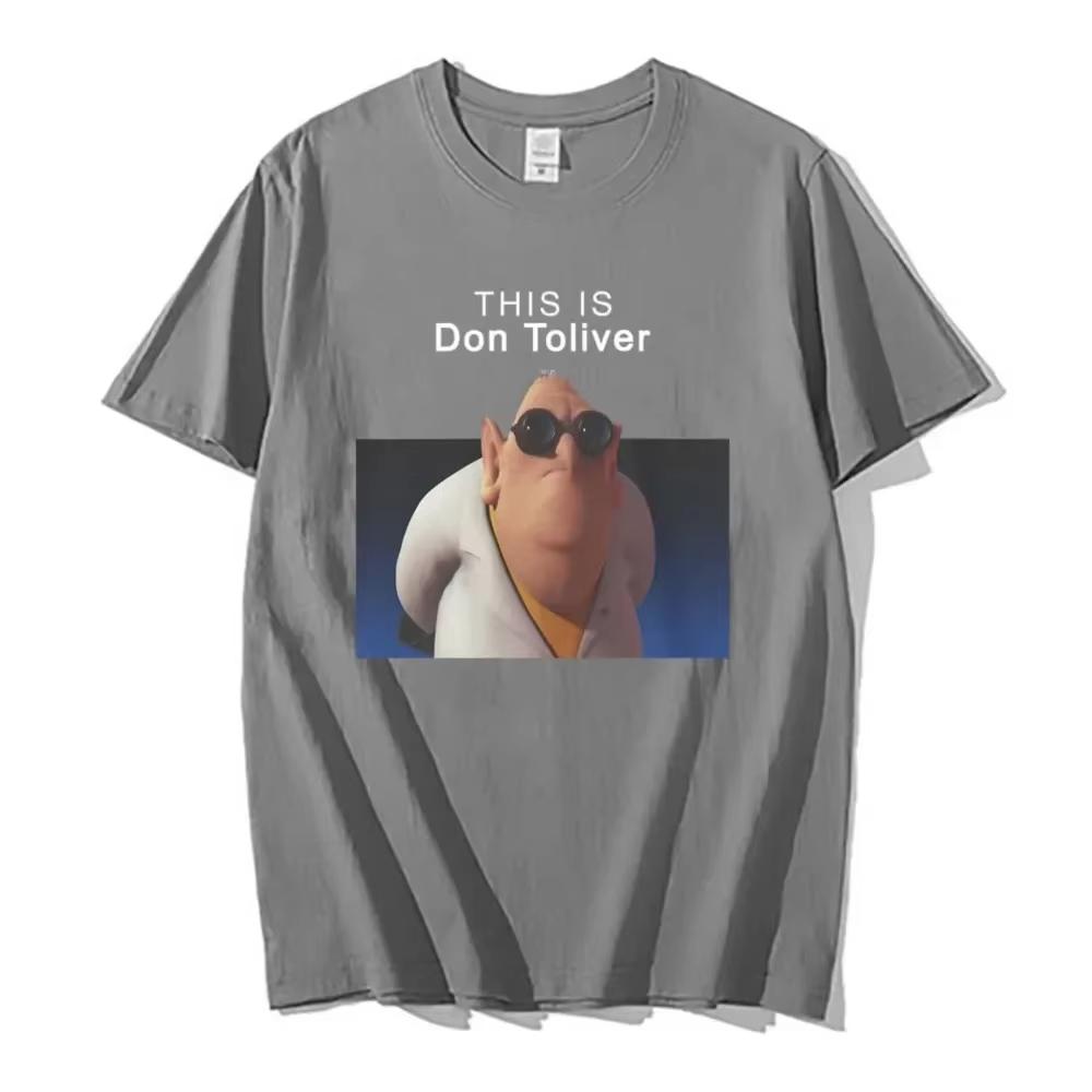 Toto je tričko Don Toliver Pánské Dámské Hip Hop Oversized Trička Pánské Kreslené Streetwear Pánská Bavlněná Trička s Krátkým Rukávem