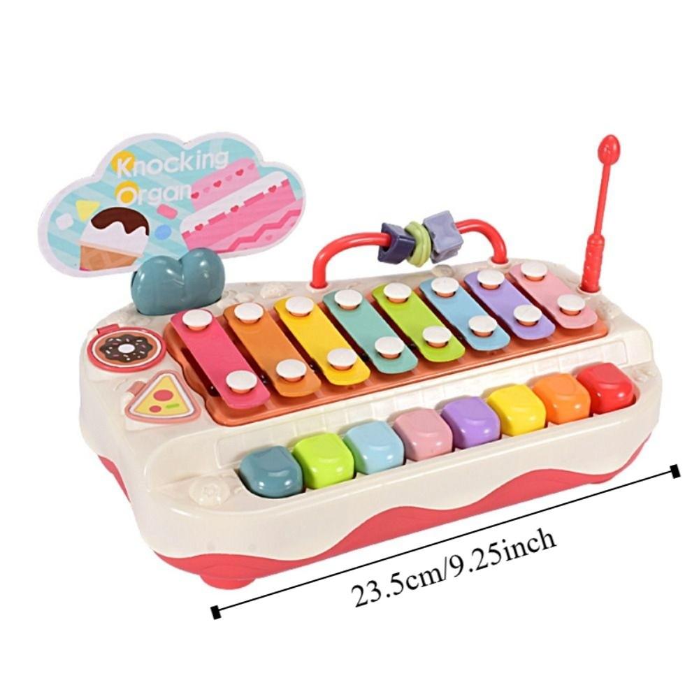 Plastics 8-note Knock Piano Toys Hand Knock Music Play Educational Games  Kindergartens Toddlers