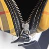 [Pre-Owned] Camera Bag Small Khaki Canvas Crossbody Shoulder Bag Silver Hardware Detachable Strap - Good #1IDS1DR