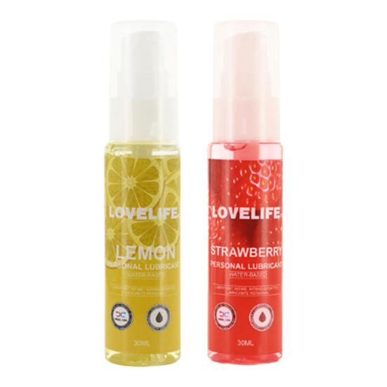 30ml/Bottle Body Lubricant Easy to Use Silky Lightweight Strawberry Personal Water-based Lubricant for Foreplay
