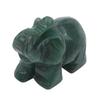 Natural Jade Stone Elephant Statue Car Ornament Home Decor Desktop Craft Accessory