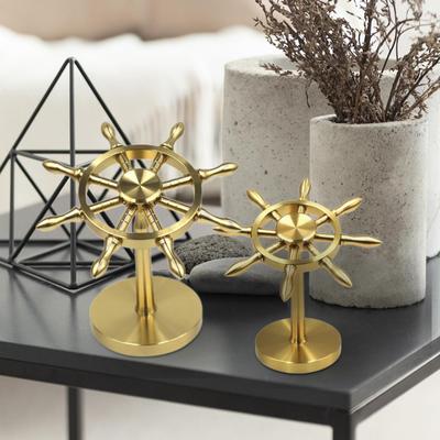 Marine Ruder Statue Einzugsgeschenk Sammlerstück Vintage Dekorative Desktop Ornament für Desktop Garten Zuhause Schlafzimmer Tischplatte