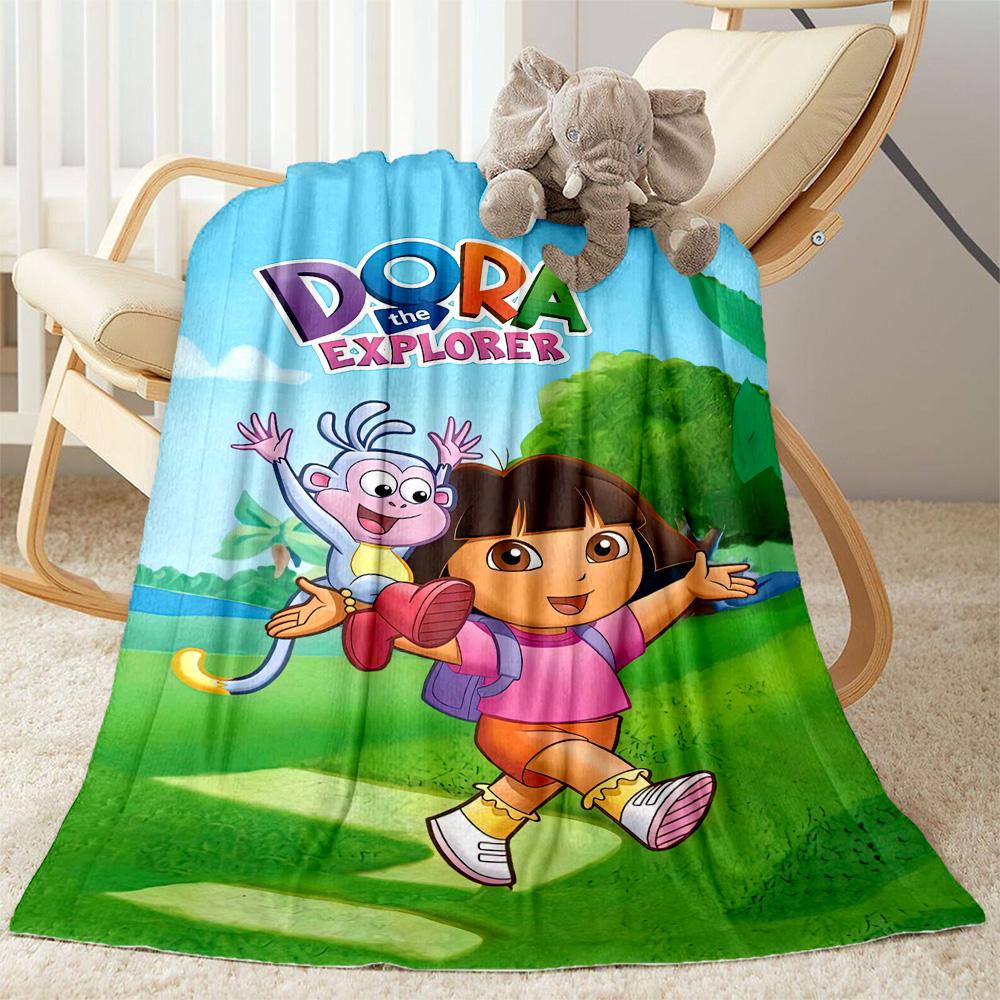 Dora Explorer Blanket Soft Warm Cozy Perfect for Picnics Couch Office All-Season Use Warmthful Decor Ideal Gift for Friends Family Couples Picnic