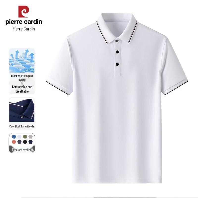 Pierre Cardin Men s Ice Silk Cooling Polo T-Shirt 4XL