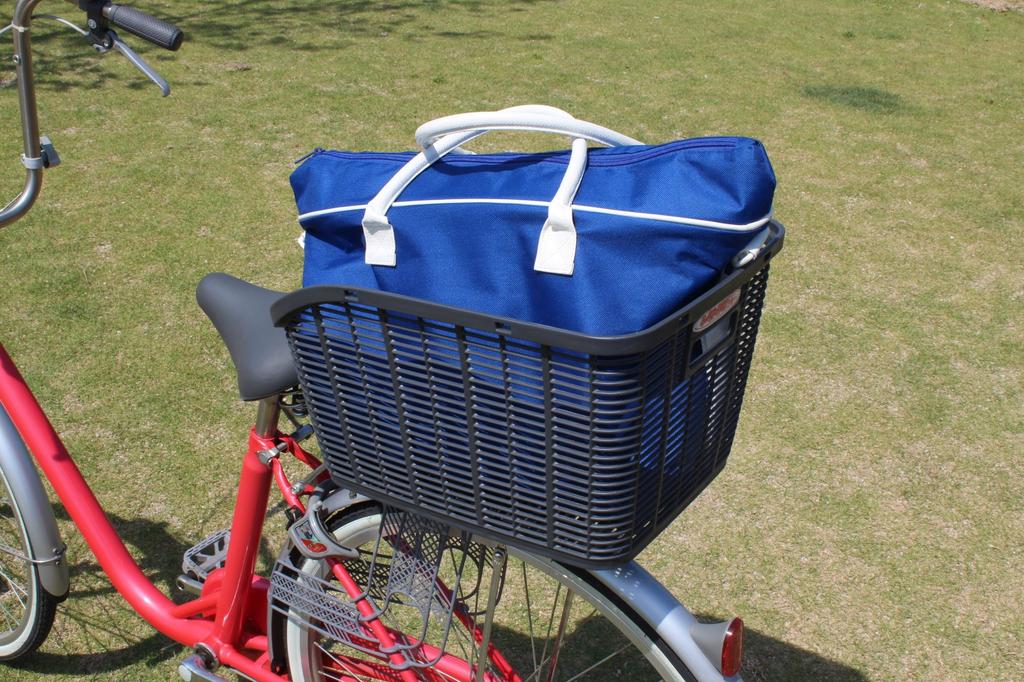 Sentan (Sentan Industries) Bicycle Rear Basket, Plastic, with Mounting Brackets, RB-90P, Dark Gray