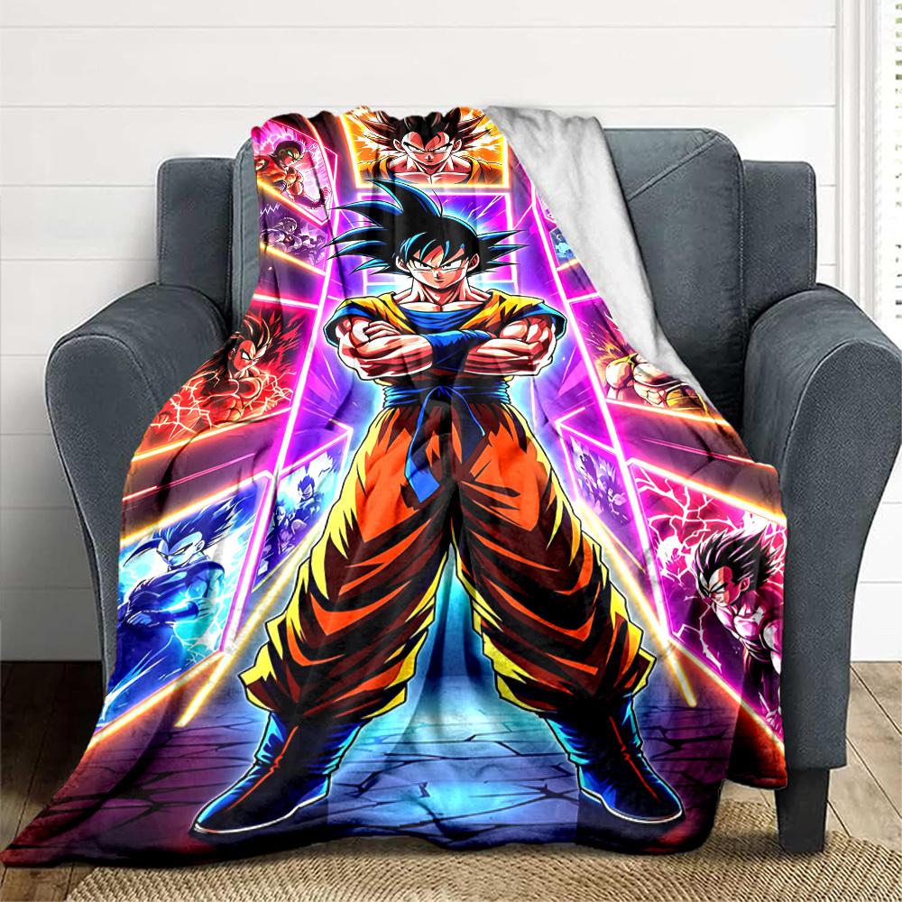 1PC Dragon Ball Blanket, Throw For Sofa, Bed, Travel, Camping, Livingroom,