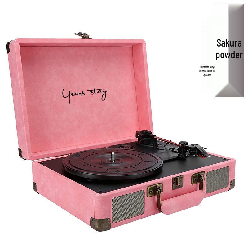 Portable Retro Bluetooth Vinyl Turntable and Multifunctional Speaker