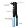 Professional Manual Rivet Guns Professional Manual Heavy Duty Rivet Guns for Metal Wood Plastic Hand Riveter Tool