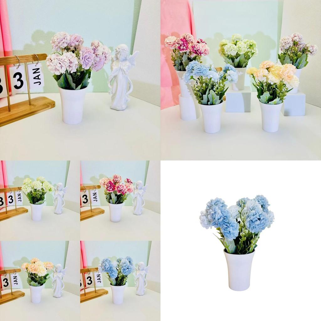 Kunstblumentopf-Set mit realistischem Grün für Indoor-Garten und Fensterdekoration