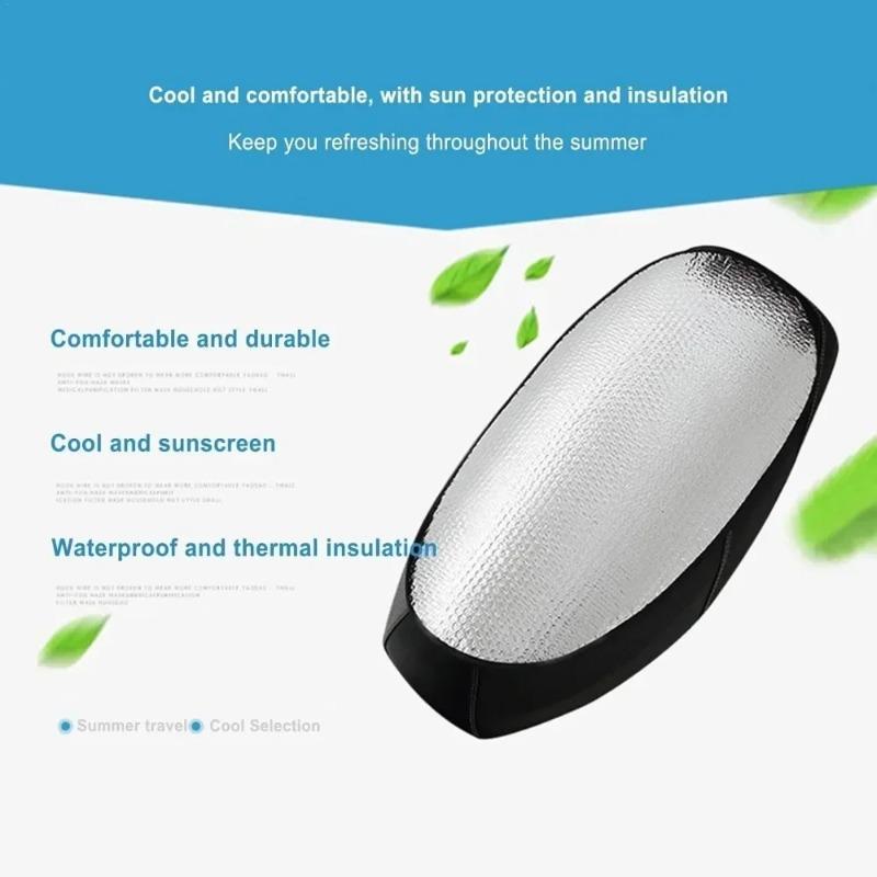 1-8Pcs Waterproof Heat Shield Breathable Seat Cover For Motorcycle E Scooter Uv Protection Universal Fit Cushion Pad
