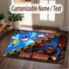 Custom Name Text Crystal Velvet Rug,Poppy Playtime Soft Plush Decorative Non Slip Floor Carpet