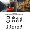 10PCS Stainless Steel Fishing Rod Guide Rings Ceramic Fishing Rod Tip Repair Kit  Fishing Rod Repair