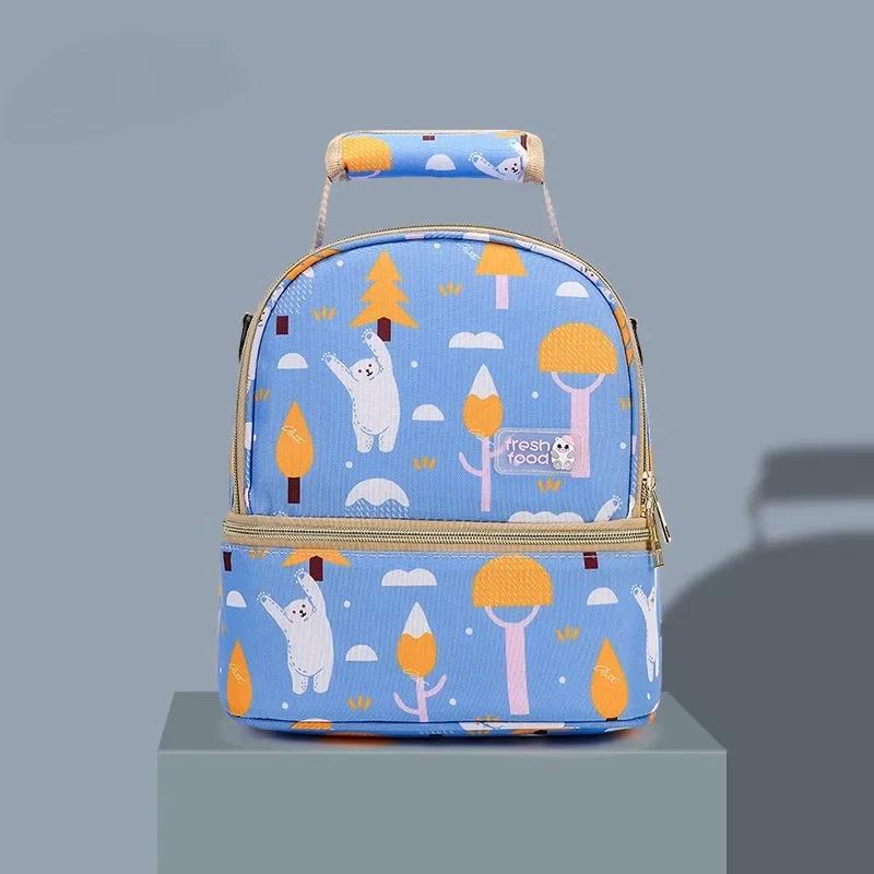 Milk Bag Milk Storage Backpack Bento Bag Double-layer Breast Milk Backpack Milk Bottle Fresh-keeping CInsulation Bag
