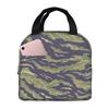 Tigerstreifen Camouflage Print Isolierte Brotdose Auslaufsicherer Thermokühler Lunchtasche für Männer Frauen Kinder Arbeitsweg Picknick