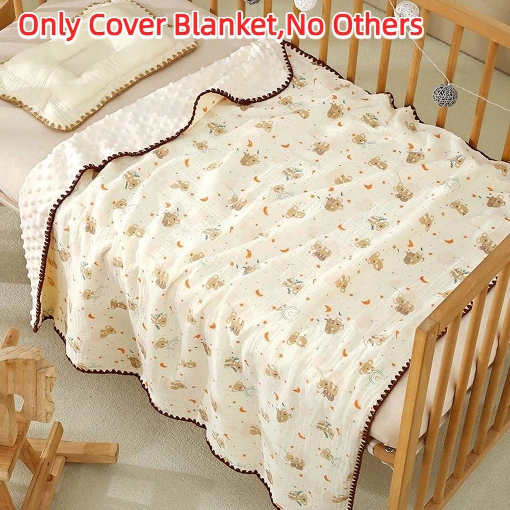 Soft Baby Bean Blanket Bear Printed Nap Sleeping Rug Cover Blanket for Infant  Bedroom