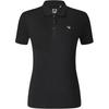 Tennis 88 Solid Color Casual Tennis Sports Versatile Short Sleeve Polo Shirt Women Tops Deep-Black A11W423134F-BK