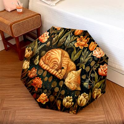 1 PC Automatic Folding Umbrella - Sleeping Cute Cat Pattern, Portable & Foldable Design with 8 Ribs, Christmas Birthday Gifts