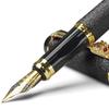 STONEGO Luxe Draak Kristal Diamant Inkt Vulpen Kantoor Zakelijke Mannen Handtekening Metalen PenGoed product