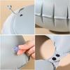 Almohada cervical Cluoling, portátil, de aire, inflable, ligera, para viajes