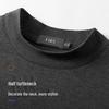 Shanshan Men's Rabbit Velvet Blend Semi-High Collar Long-Sleeve T-Shirt