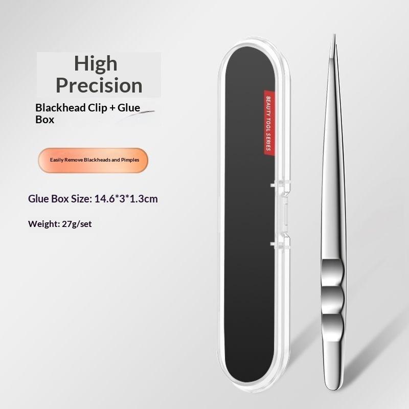 Professional High-Precision Tweezers For Eyebrows Facial Hair And Ingrown Hair Removal For Women And Men Stainless Steel Clip