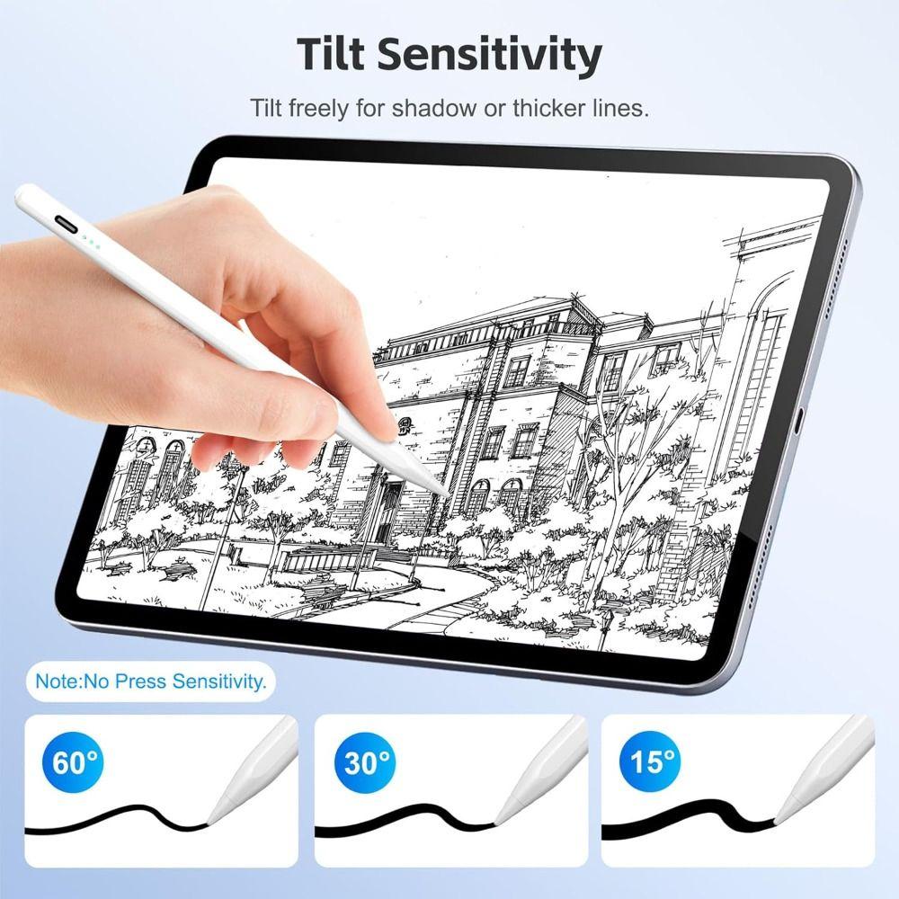 Rechargeable Stylus Pen Battery Indicator Screen Pencil Active Stylus for iPad Mini Air Pro Drawing