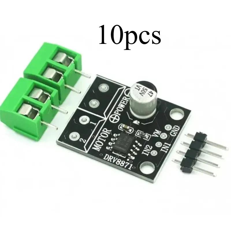 

10pcs DRV8871 H-Bridge Brushed DC Motor Driver Breakout Board For Arduino PWM Control 3.6A Max Internal Current 6.5V To 45V
