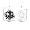 Fashion Rose Flower Pendant Jewelry Making Flower Beads with Loop Earring Dangle Pendant 3D Flower Charm Party Favor