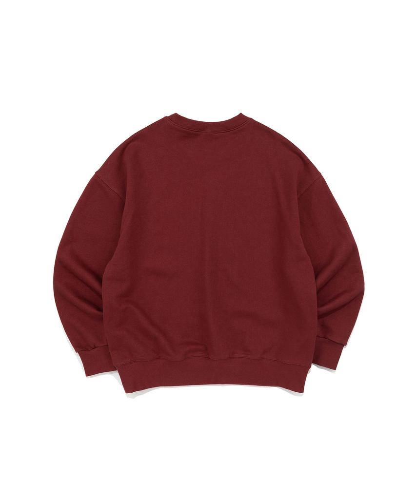 NET SOCIAL CLUB Arch Logo Sweatshirts (Burgundy)