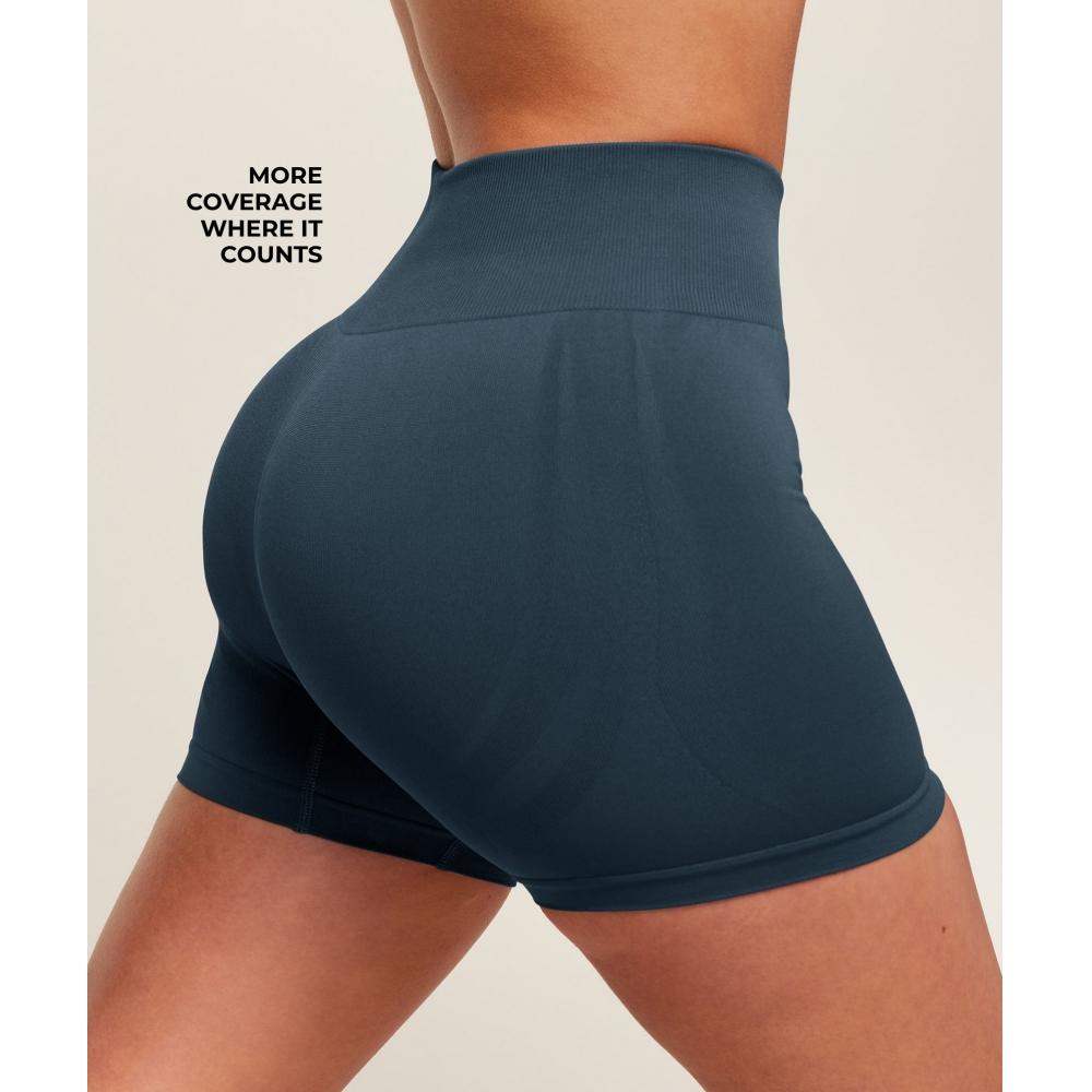 Gymshark Everyday Seamless Shorts 2.0 Gs Stealth Blue B6b3f Ud6s