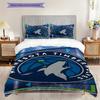 Minnesota Timberwolves Basketball Spirit Bedding(1 * Duvet Cover + 2 * Pillowcase, Without core)Bedding Set Soft and Comfortable