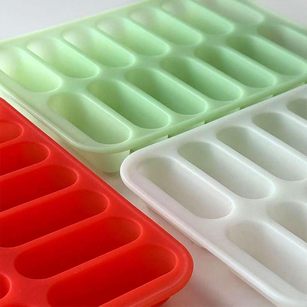 1Pcs Durable Non-Stick Sausage Maker Mould 14 Form with Lid Hot Dog Maker DIY Silicone Mold Patty Makers