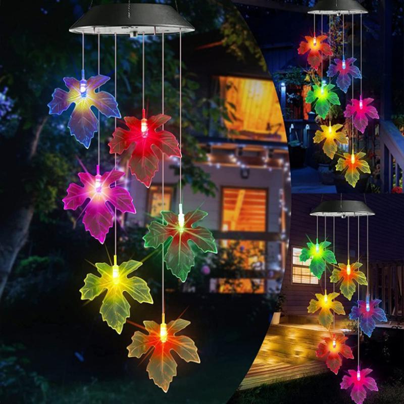

Светодиодный солнечный перезвон ветра хрустальный шар Колибри перезвон ветра изменение цвета водонепроницаемый подвесной солнечный светильник для дома и сада Style I