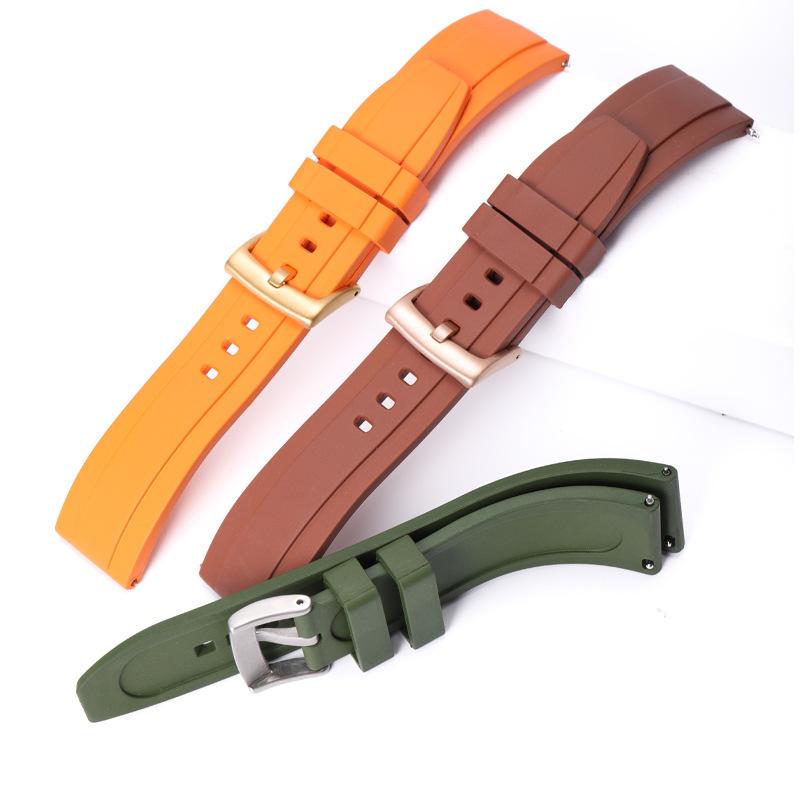 Fluororubber Watch Strap CompatibleGT2Universal Watch Band Style Waterproof Smart Rubber Watch Band for Men and Women20mm22mm