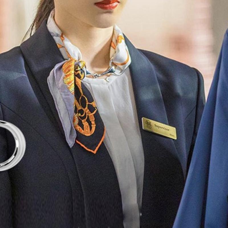 Unique High-quality Ladies Buckle Silk Scarf Buckle Luxury Scarf Brooch Buckle All-match Jewelry Gift