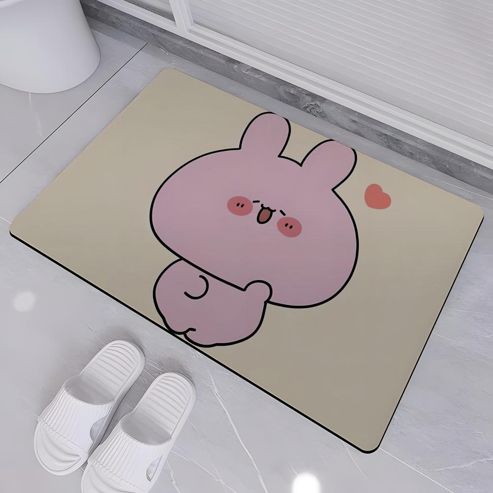 ANIME A-Asamimichan Floor Mat Absorbent Floor Mat Non-Slip Entrance Rug for Bathrooms Restrooms and Toilets