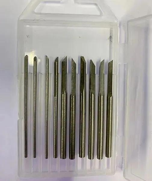 Set of engraving cutters (studs) for cleaning and engraving on metal, coins, plastic, 1 set.