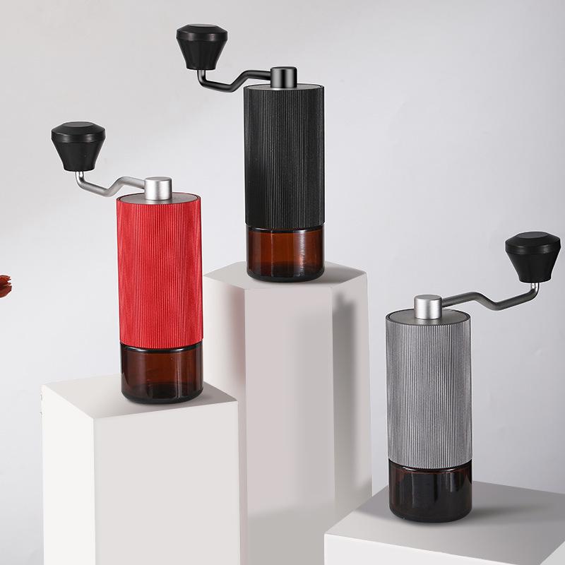 Portable Manual Coffee Grinder with Stainless Steel Core