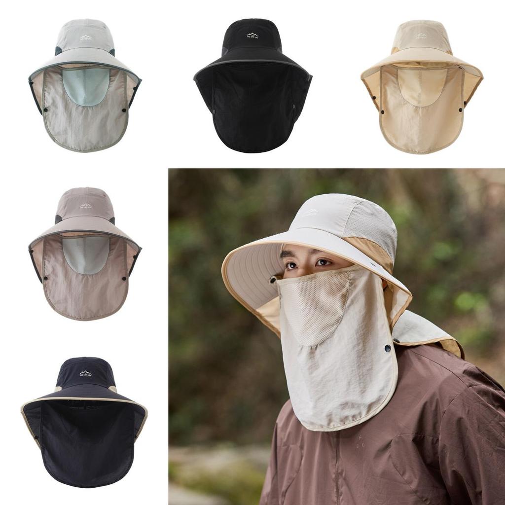 Summer Bucket Hat With Sunshade And Breathable Polyester Material For Men Outdoor Activities