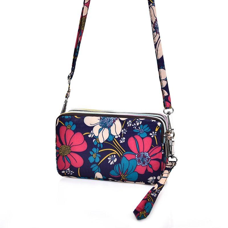 Zipper Long Wallet Mobile Phone Bag Shoulder Bag Crossbody Bag Wrist Bag Plus Large Coin Purse