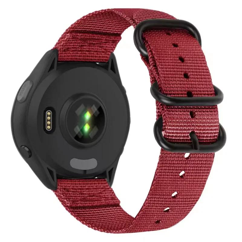 22mm Three-ring Nylon Loop Strap For Amazfit T-Rex3 Pro 48mm Buckle Bracelet Wristband For Amazfit Helio/Bip 6-5/Balance 2/GTR 4