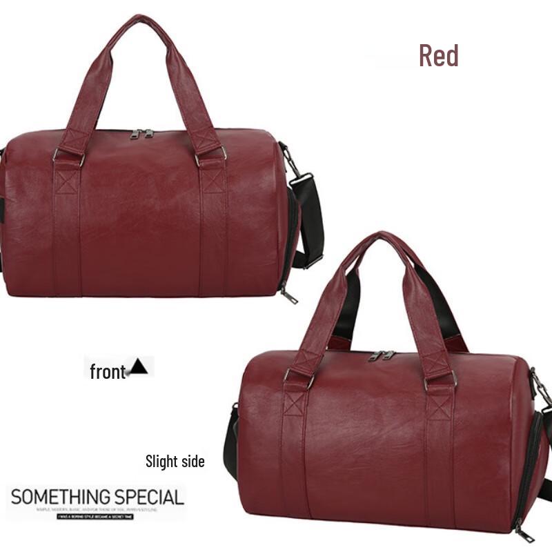 ZY Men s Waterproof PU Short Trip Travel Bag
