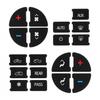 AC Dash Button Repair Kit Decal Stickers 19pcs For 2007-2010 Saturn Outlook