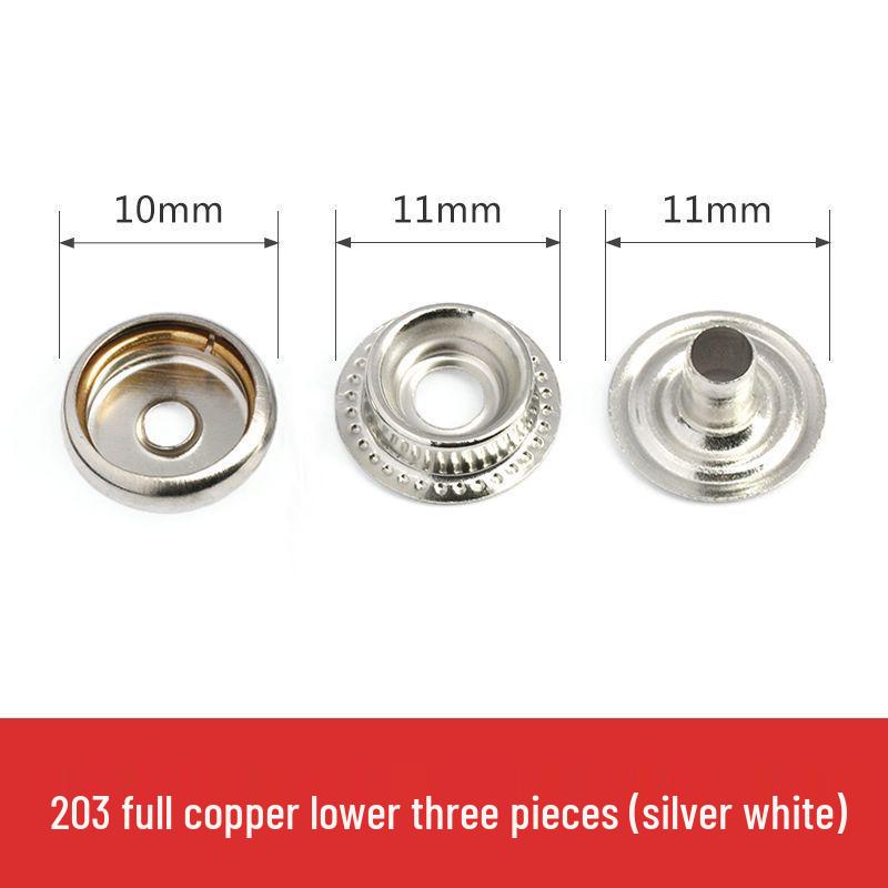 Metal Snap Buttons for Clothing: No-Sew Hidden Snap Accessories for Jackets, Studs, and Mother-Child Buttons.