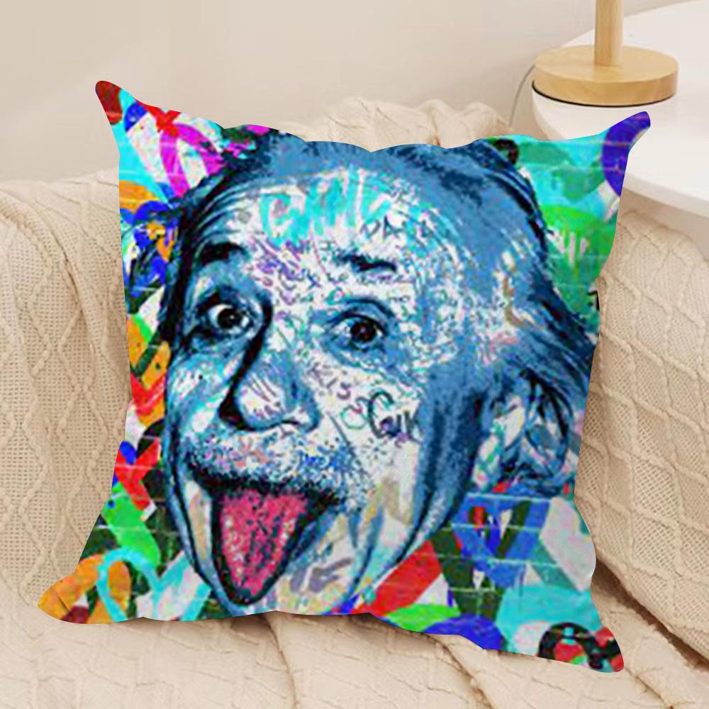 

Physics EEINSTEINes Cushion Cover Soft Plush Fabric DoubleSided Printed Sofa Cushion Cover for All Seasons Home Decor Gift 40x40cm